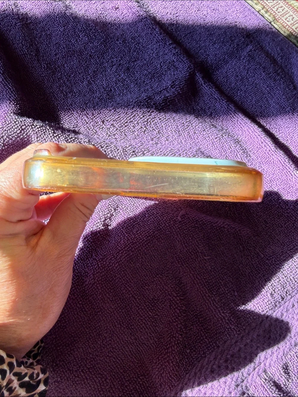 Pink Marble Glitter Ring Phone Case - Unbranded